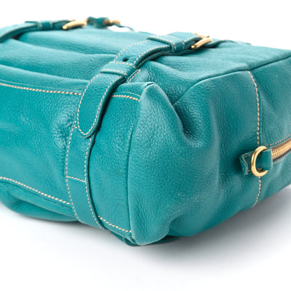 Prada Deerskin Shoulder Bag Turchese 7 of 10