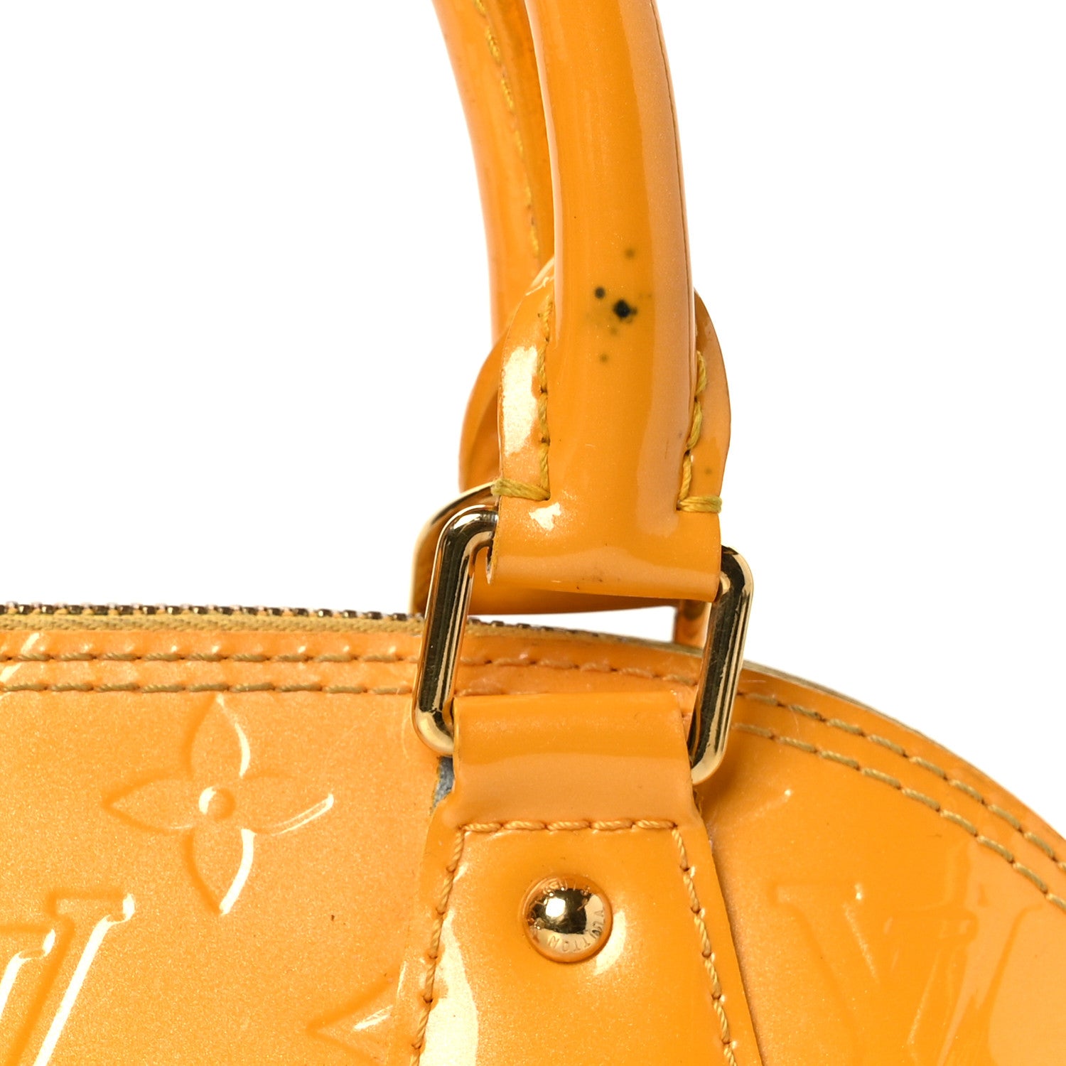 Louis Vuitton Vernis Alma BB Jaune Passion 9 of 9