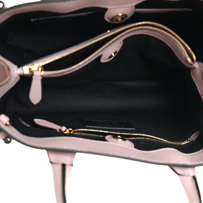 Burberry Derby Calfskin House Check Medium Banner Tote Pale Orchid 6 of 11