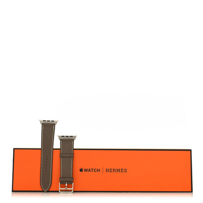 Hermes Swift 45mm Apple Watch Single Tour Band Etoupe 5 of 5
