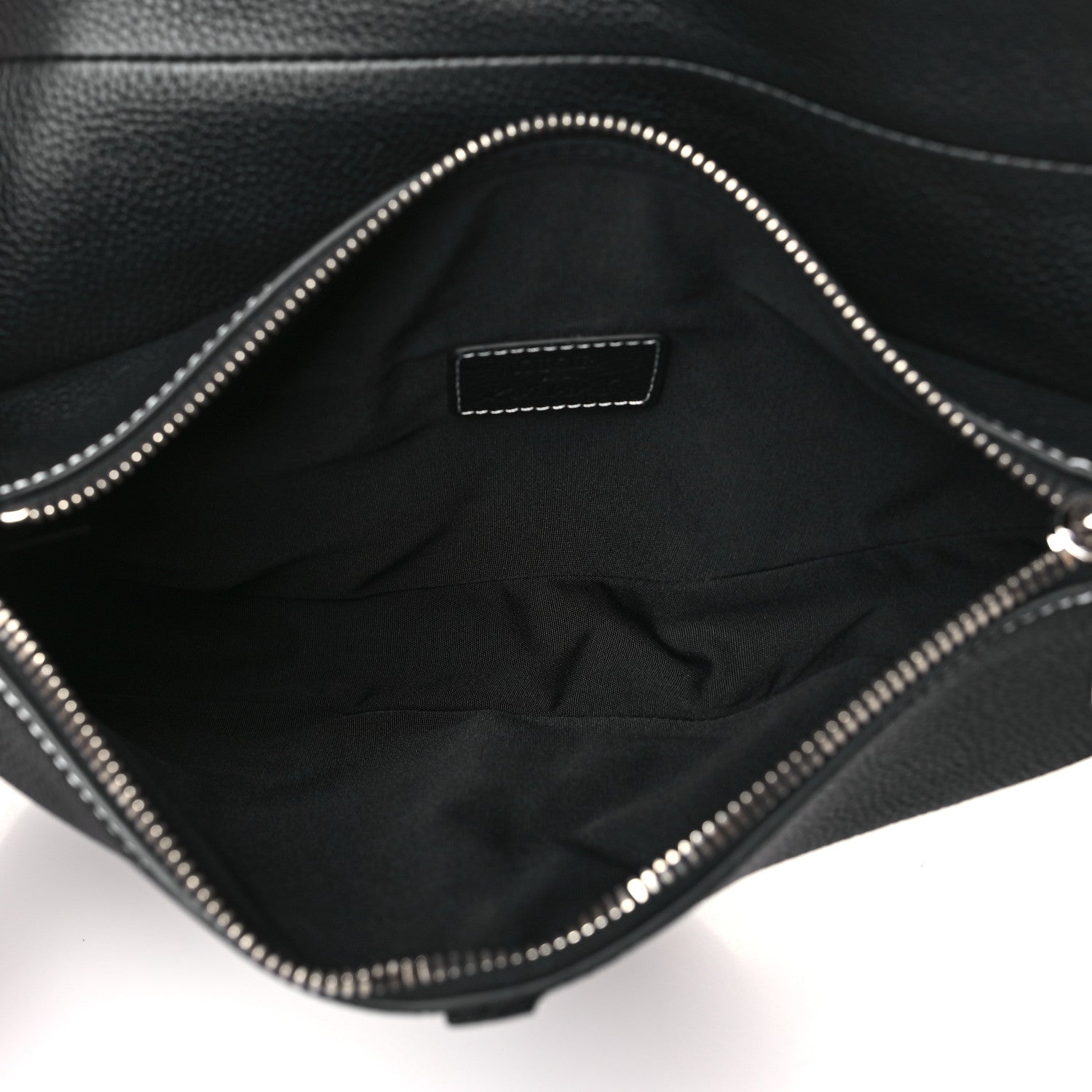 Christian Dior X KAWS Grained Calfskin Bee Saddle Bag Black 4 of 6
