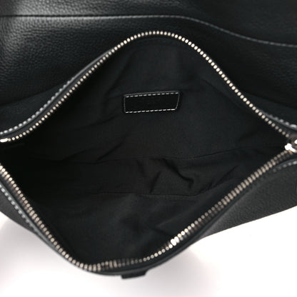 Christian Dior X KAWS Grained Calfskin Bee Saddle Bag Black 4 of 6