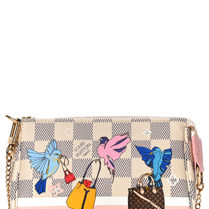 Louis Vuitton Damier Azur 2018 Christmas Animation Mini Pochette Accessories 8 of 11
