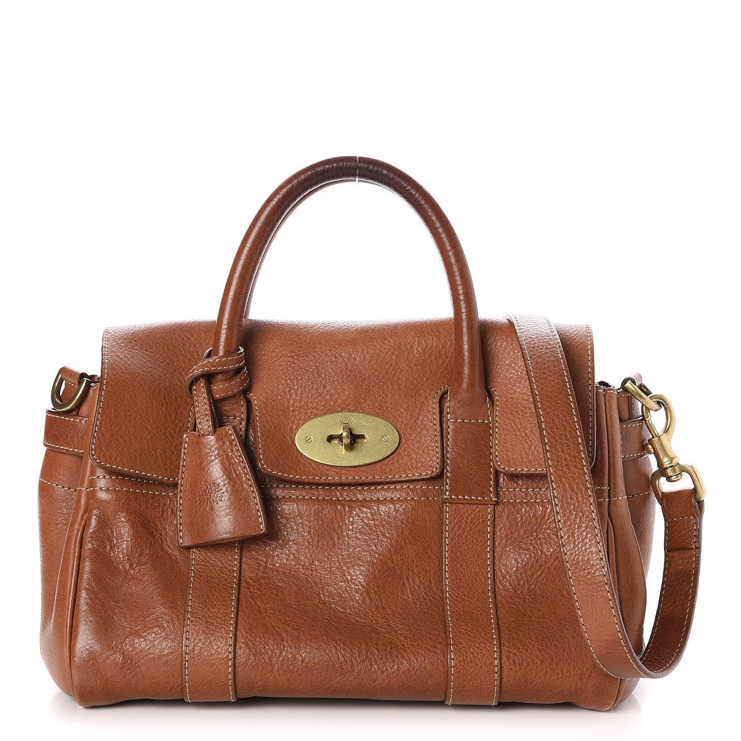 Natural Leather Small Bayswater Oak