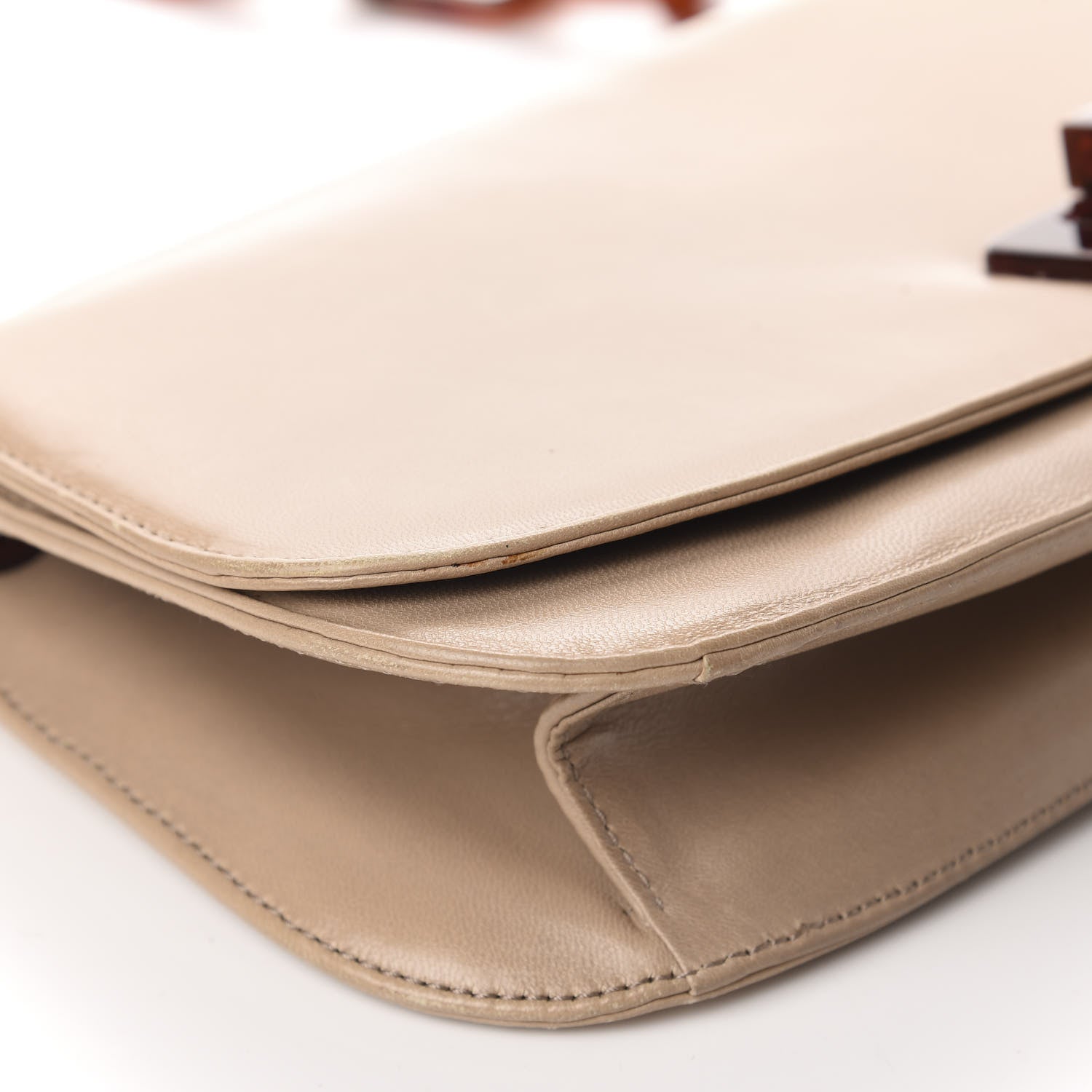Prada Goatskin Swing Chain Shoulder Bag Beige 6 of 10