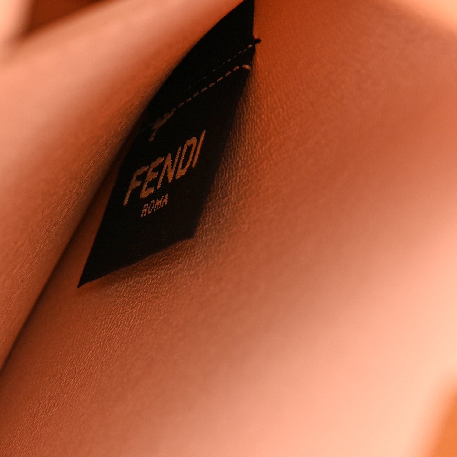 Fendi Vitello King Luxor Shiny Nappa Medium Peekaboo I SEE U East West Satchel Black Light Rose 7 of 10