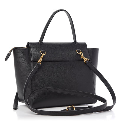 Celine Grained Calfskin Nano Belt Bag Black 3 of 9