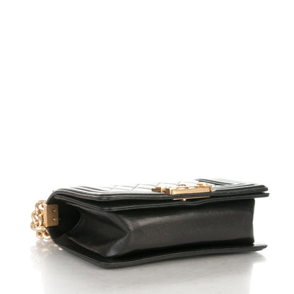 Chanel Lambskin Quilted Small Boy Flap Black 4 of 7