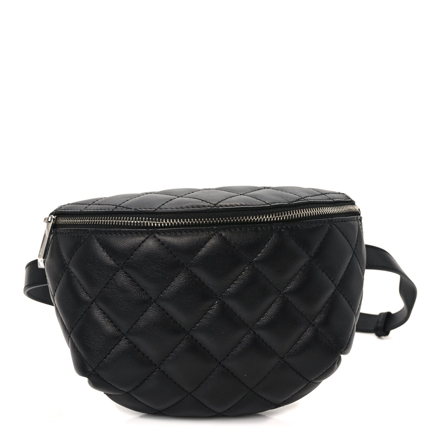 Chanel Calfskin Quilted Waist Belt Bag Black 1 of 10