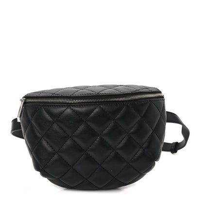 Chanel Calfskin Quilted Waist Belt Bag Black 1 of 10