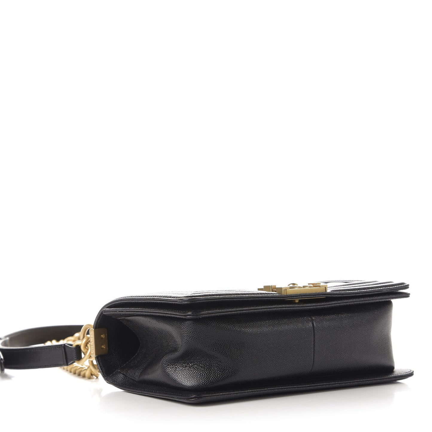 Caviar Quilted Medium Boy Flap Black