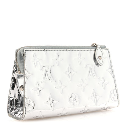 Louis Vuitton Monogram Miroir Trousse Cosmetic Bag Silver 3 of 10