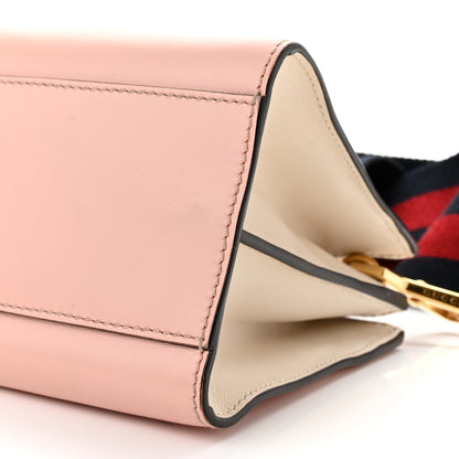 Gucci Nappa Bamboo Web Mini Nymphaea Top Handle Bag Perfect Pink Mystic White 10 of 10