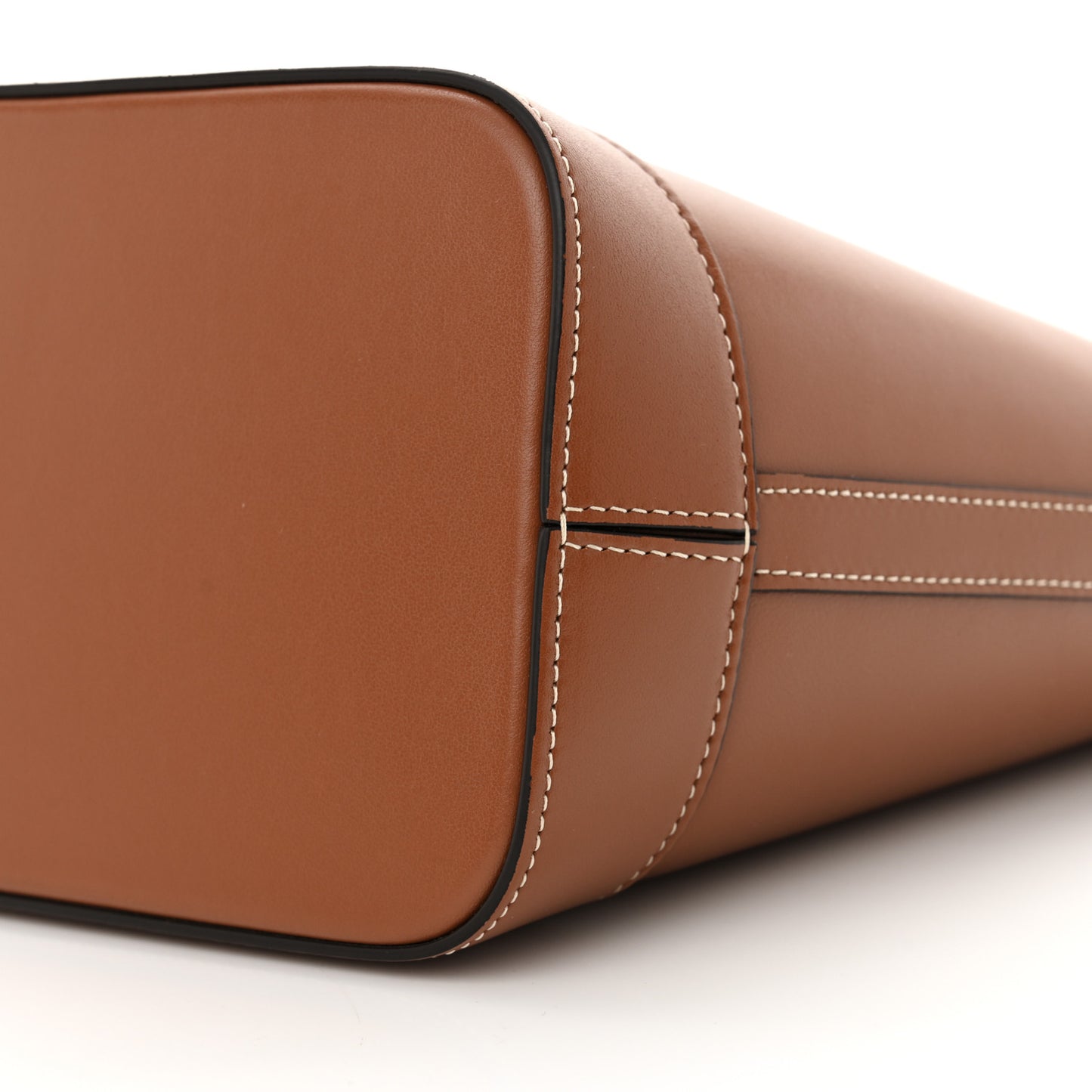 Smooth Calfskin Small Cuir Triomphe Bucket Bag Tan