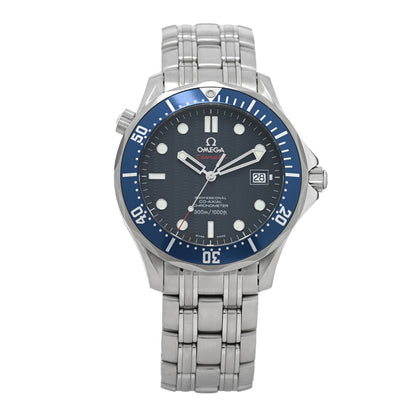 Omega Stainless Steel 41mm Seamaster Diver 300M James Bond Co-Axial Master Chronometer Automatic Watch Blue 2220.80.00 1 of 4