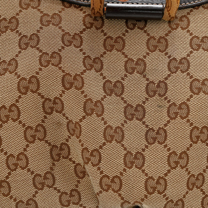 Gucci Monogram Large D Gold Hobo Dark Brown 11 of 15