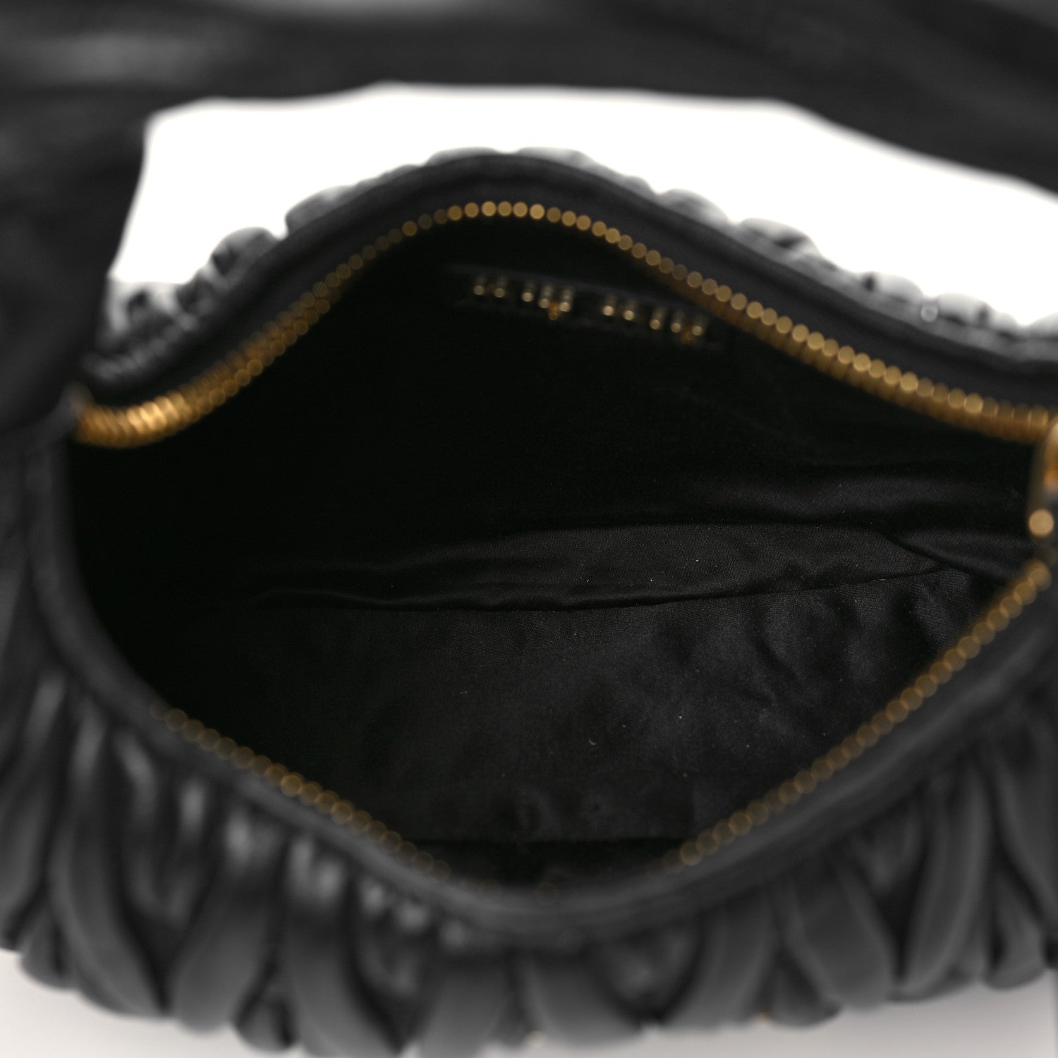 Miu Miu Nappa Matelasse Mini Wander Hobo Black 4 of 6