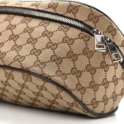 Gucci Monogram Dollar Calfskin Waist Pouch Beige Ebony Testa di Moro Marrone Scuro 12 of 12