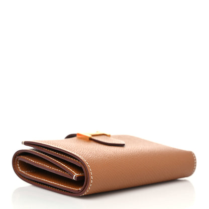 Hermes Epsom Tri-Fold Compact Bearn Wallet Gold 4 of 8