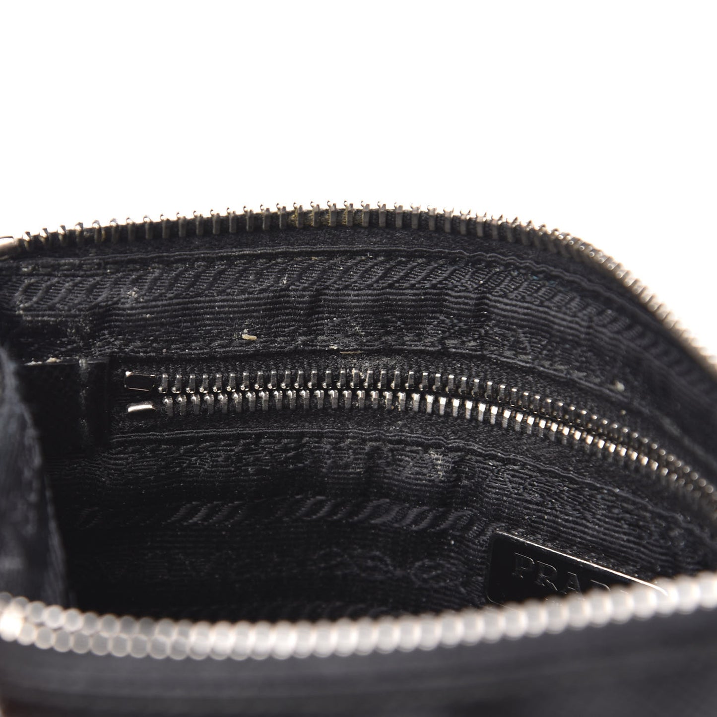 Saffiano Vernice Crystal Studded Clutch Wristlet Black