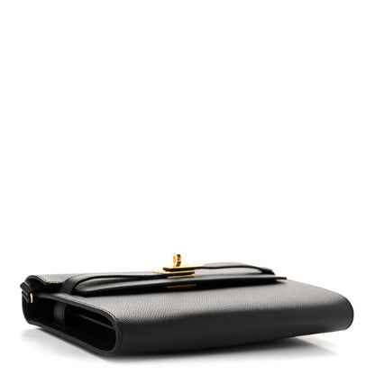 Hermes Epsom Kelly Wallet To Go Black 7 of 19