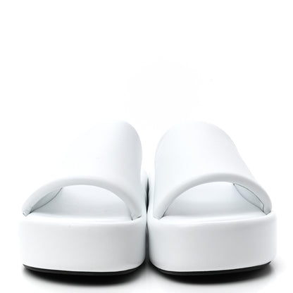 Balenciaga Smooth Nappa Logo Rise Platform Sandals 37 White Black 2 of 8