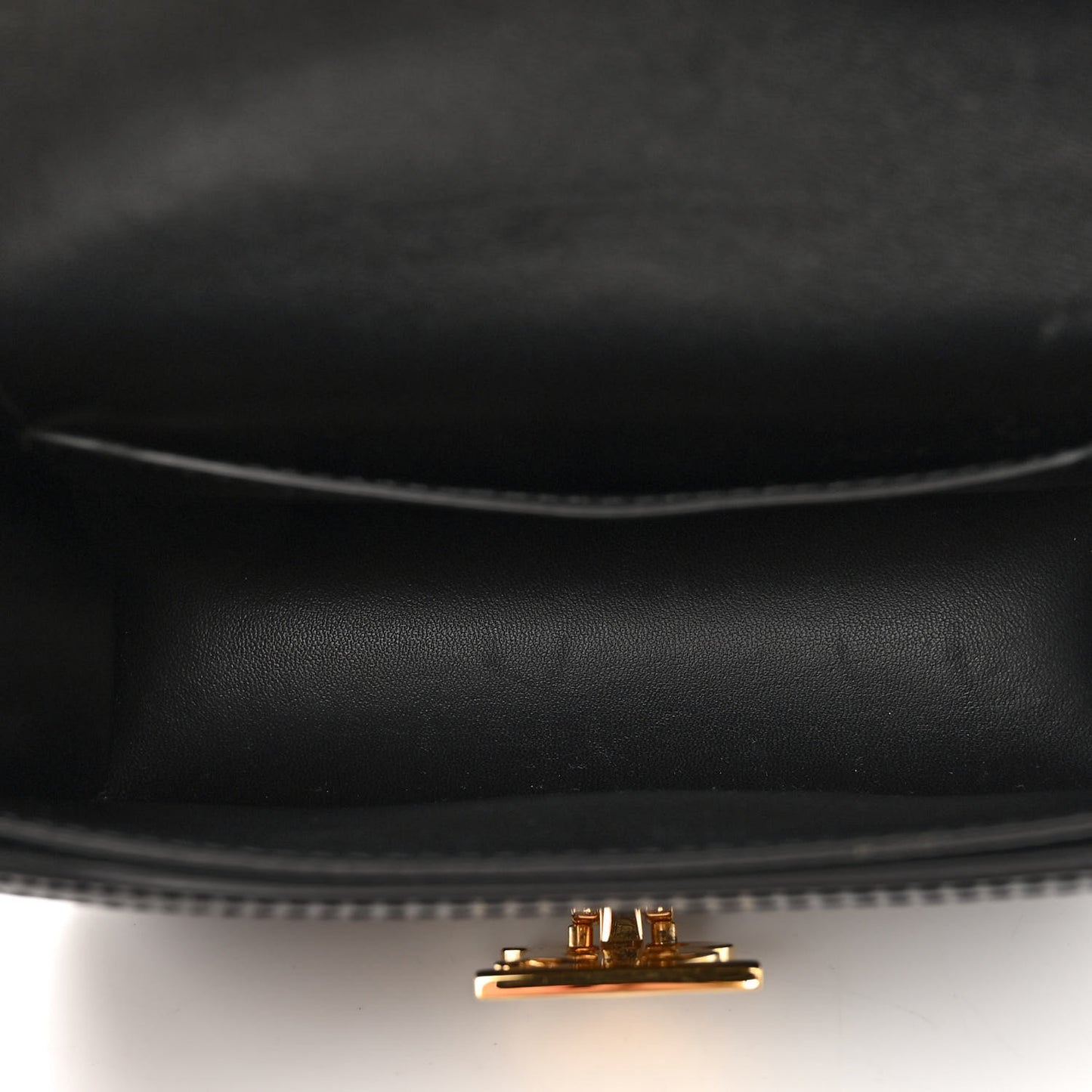 Lambskin Embossed Monogram TB Bum Bag Black