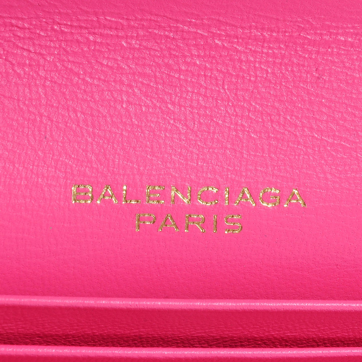 Calfskin Papier Platre Money Wallet Framboise