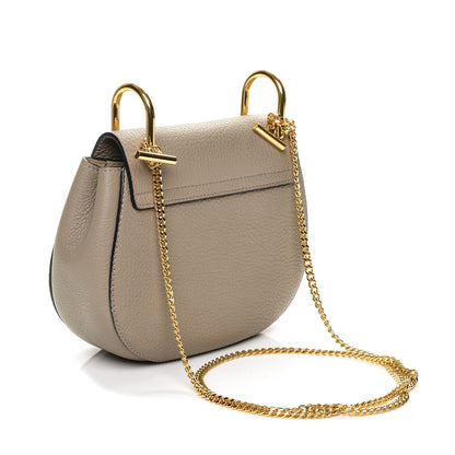 Chloe Grained Lambskin Mini Drew Shoulder Bag Motty Grey 3 of 7