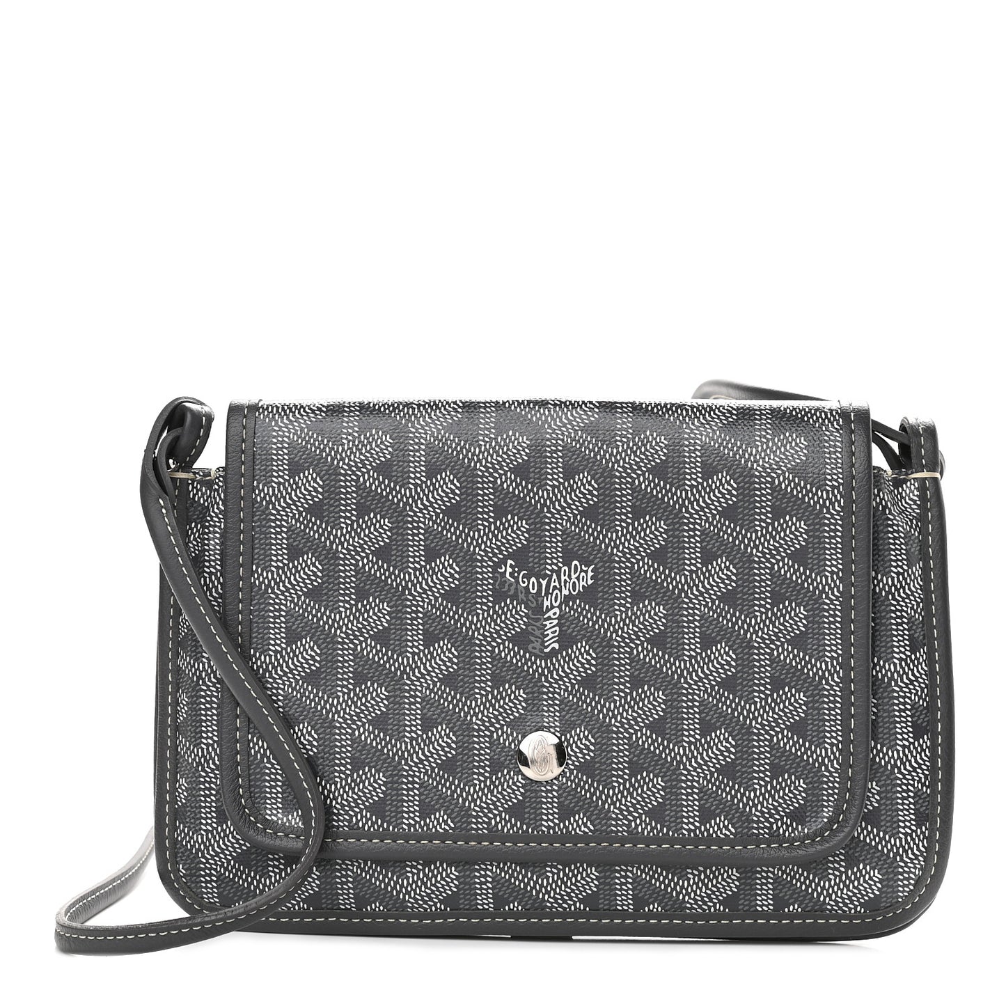 Goyardine Plumet Wallet Clutch Grey
