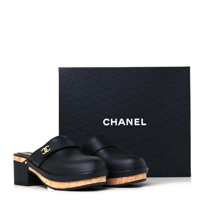 Chanel Calfskin CC Turn Lock Clogs 35 Black 17 of 18