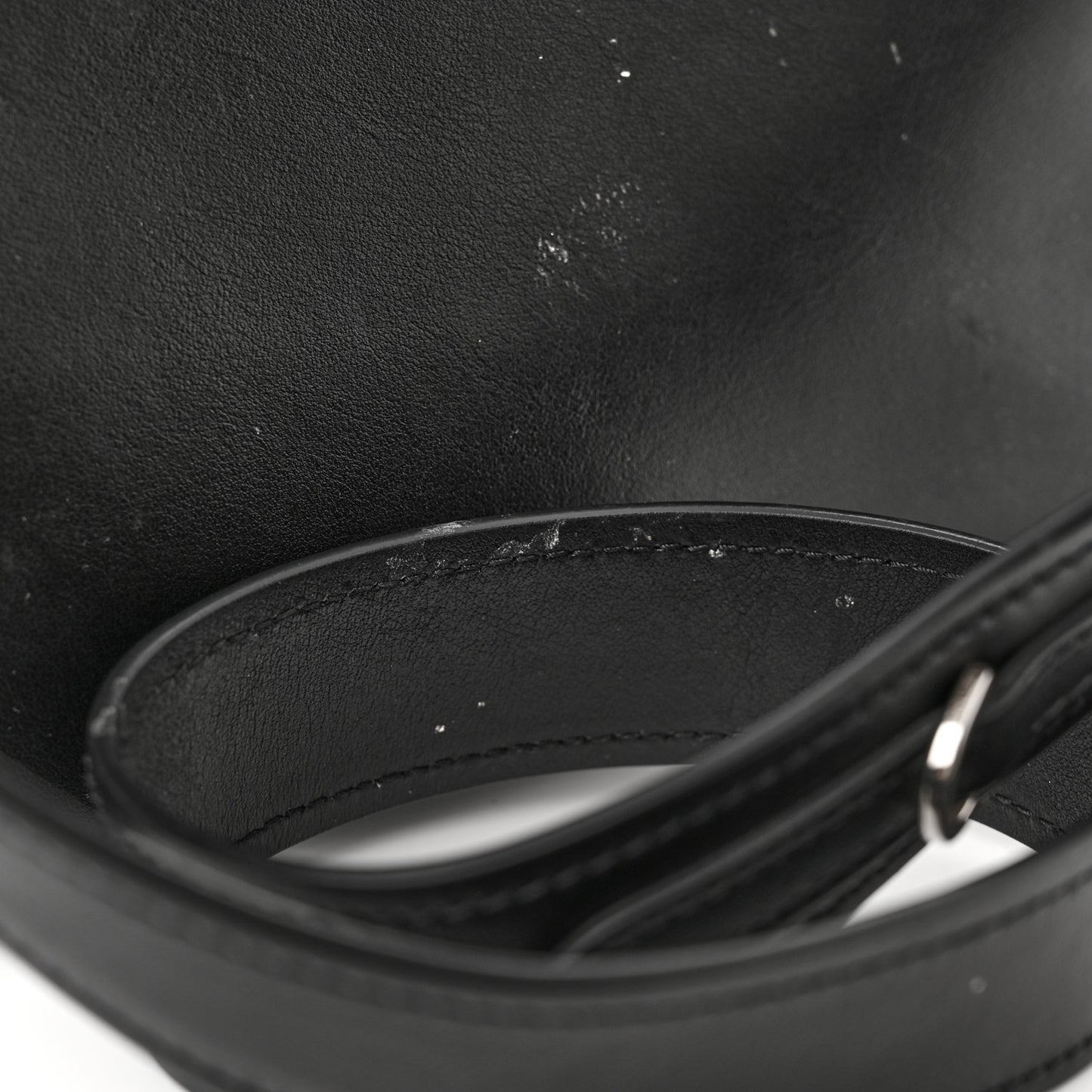 City Calf Ribbon Shoulder Bag Black