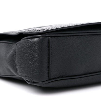 Burberry Grainy Calfskin Embossed Bruno Messenger Black 8 of 10