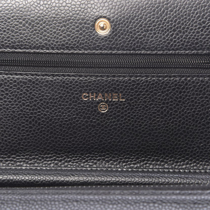Chanel Caviar Quilted Wallet On Chain WOC Black 6 of 12