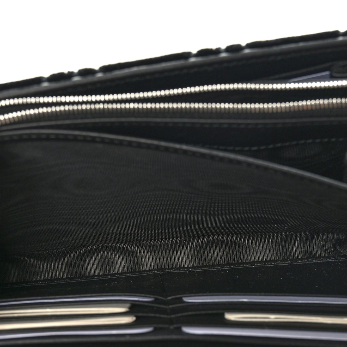 Velvet GG Monogram Mini Dionysus Chain Wallet Black