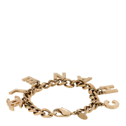 Chanel CC Logo Charms Bracelet Gold 2 of 3