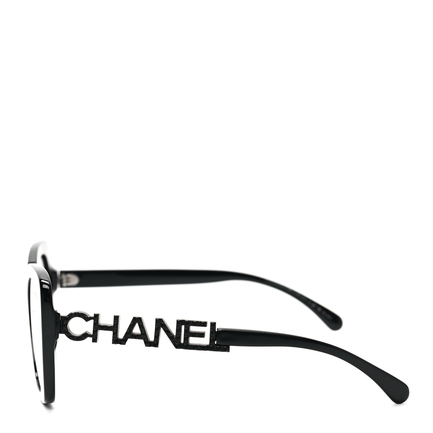 Chanel Acetate Strass Polarized Square Sunglasses 5422-B-A Black 3 of 7