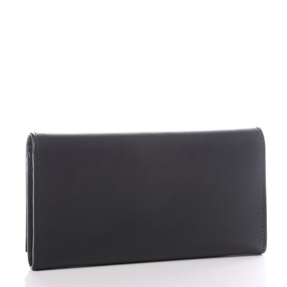Gucci Calfskin Swarovski Crystal GG Sparkling Flap Wallet Black 2 of 11