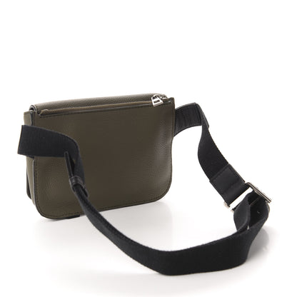 Loewe Grained Calfskin Military Bumbag Khaki Green Black 3 of 9