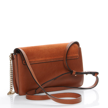 Chloe Suede Calfskin Small Faye Shoulder Bag Tobacco 3 of 12