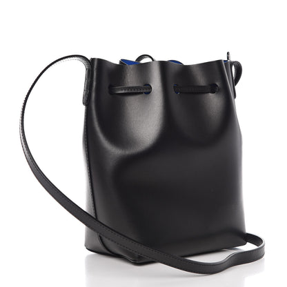 Mansur Gavriel Calfskin Mini Bucket Bag Black Royal 3 of 9