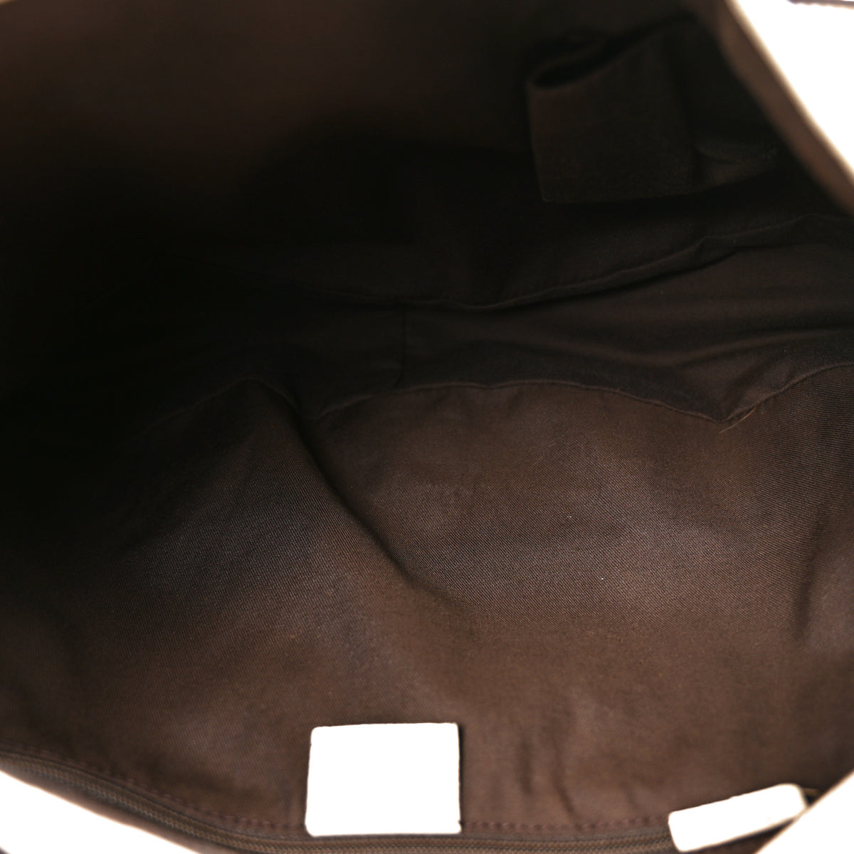 Monogram Medium Abbey Shoulder Bag Off White