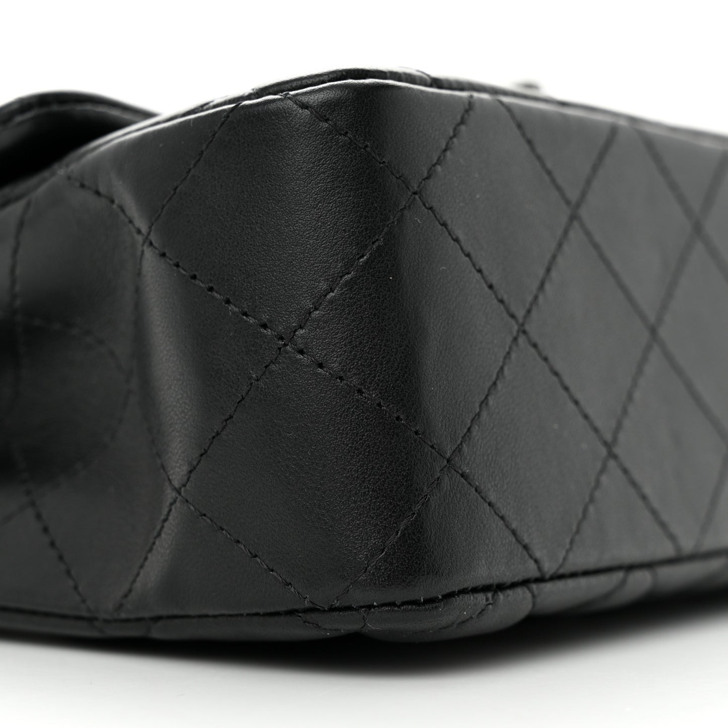 Lambskin Quilted Mini Rectangular Flap So Black