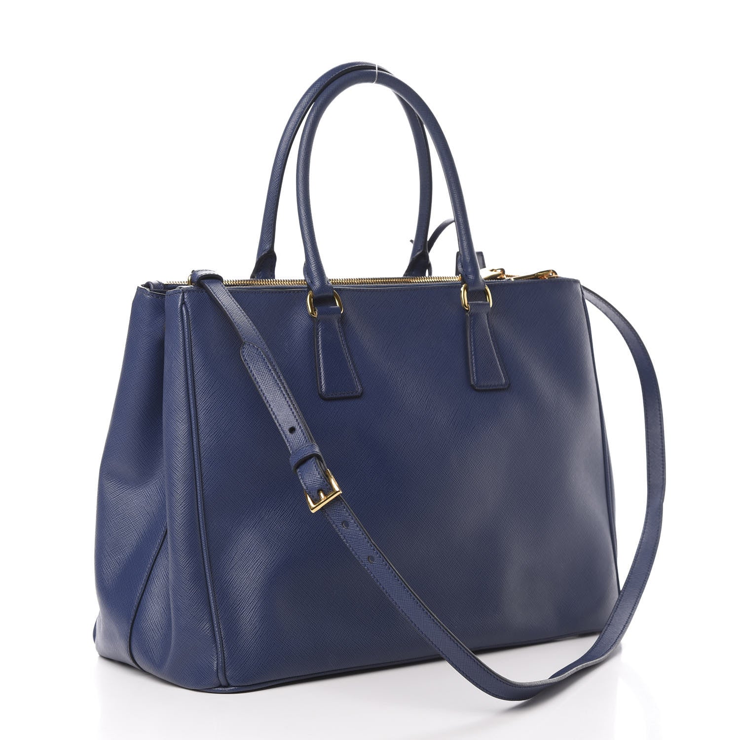 Prada Saffiano Large Galleria Double Zip Tote Bluette 4 of 18