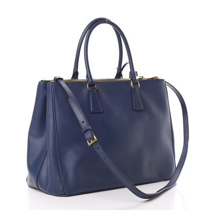 Prada Saffiano Large Galleria Double Zip Tote Bluette 4 of 18