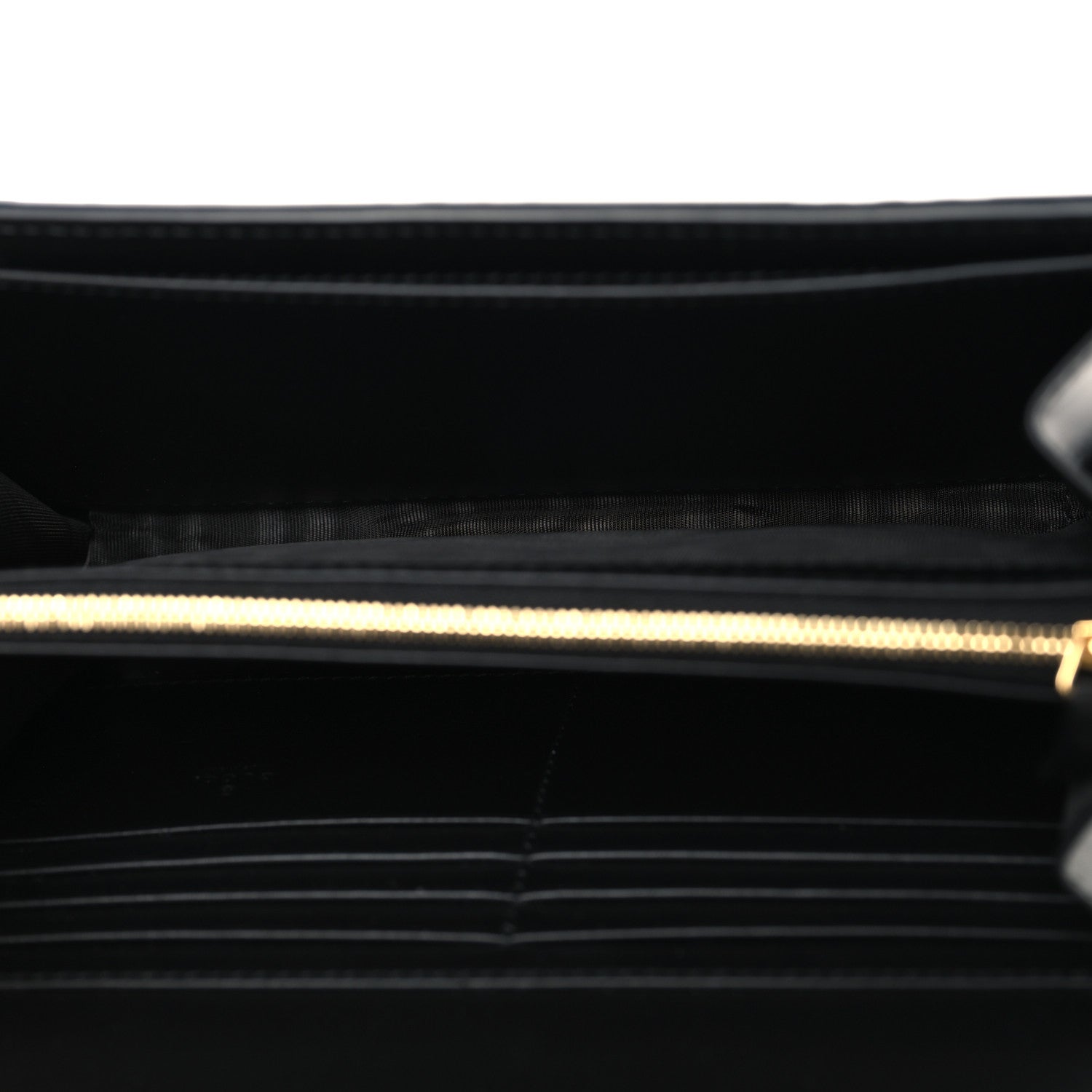 Gucci Calfskin GG Debossed Chain Wallet Black 5 of 9
