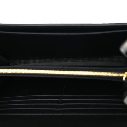 Gucci Calfskin GG Debossed Chain Wallet Black 5 of 9