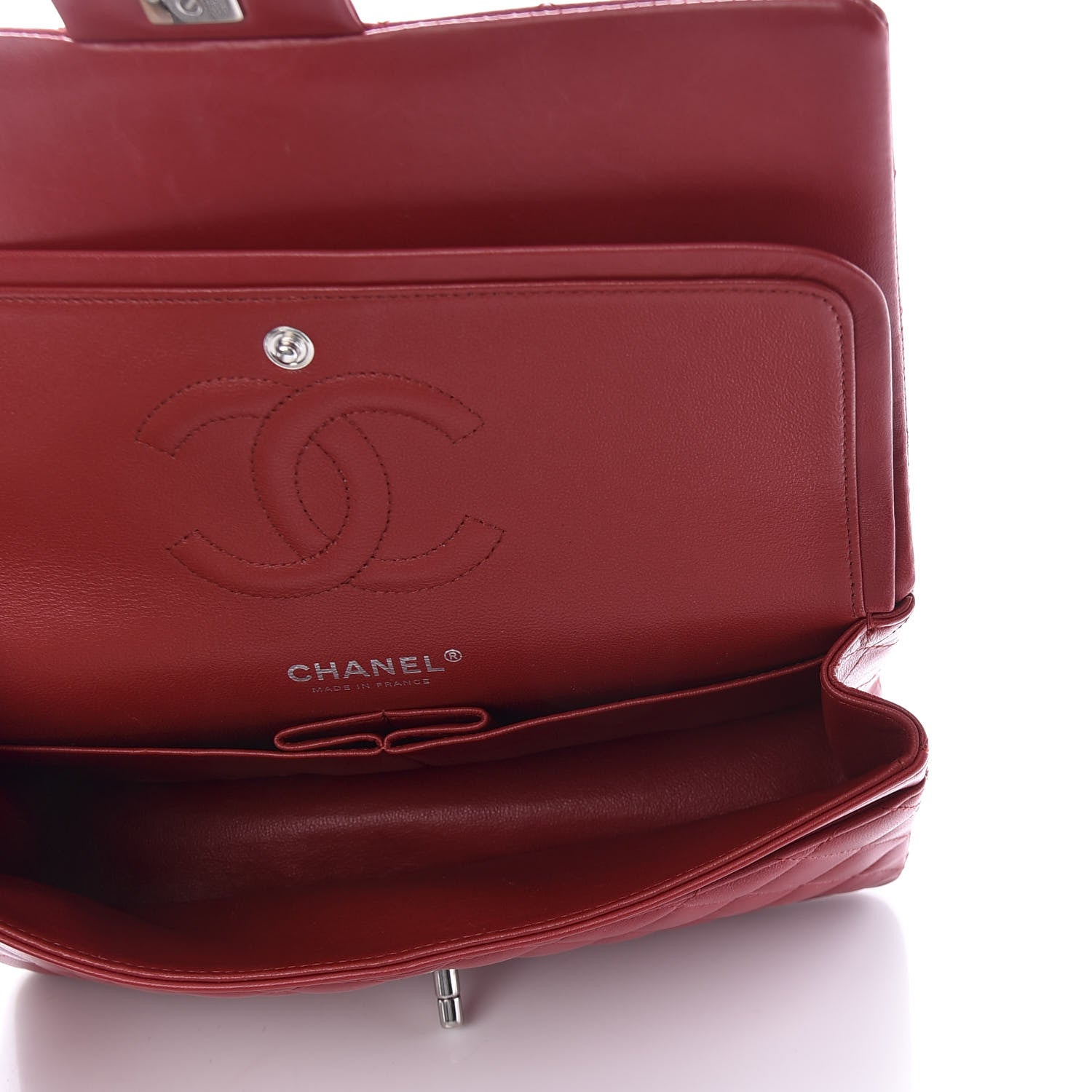 Chanel Lambskin Quilted Medium Double Flap Red 5 of 11