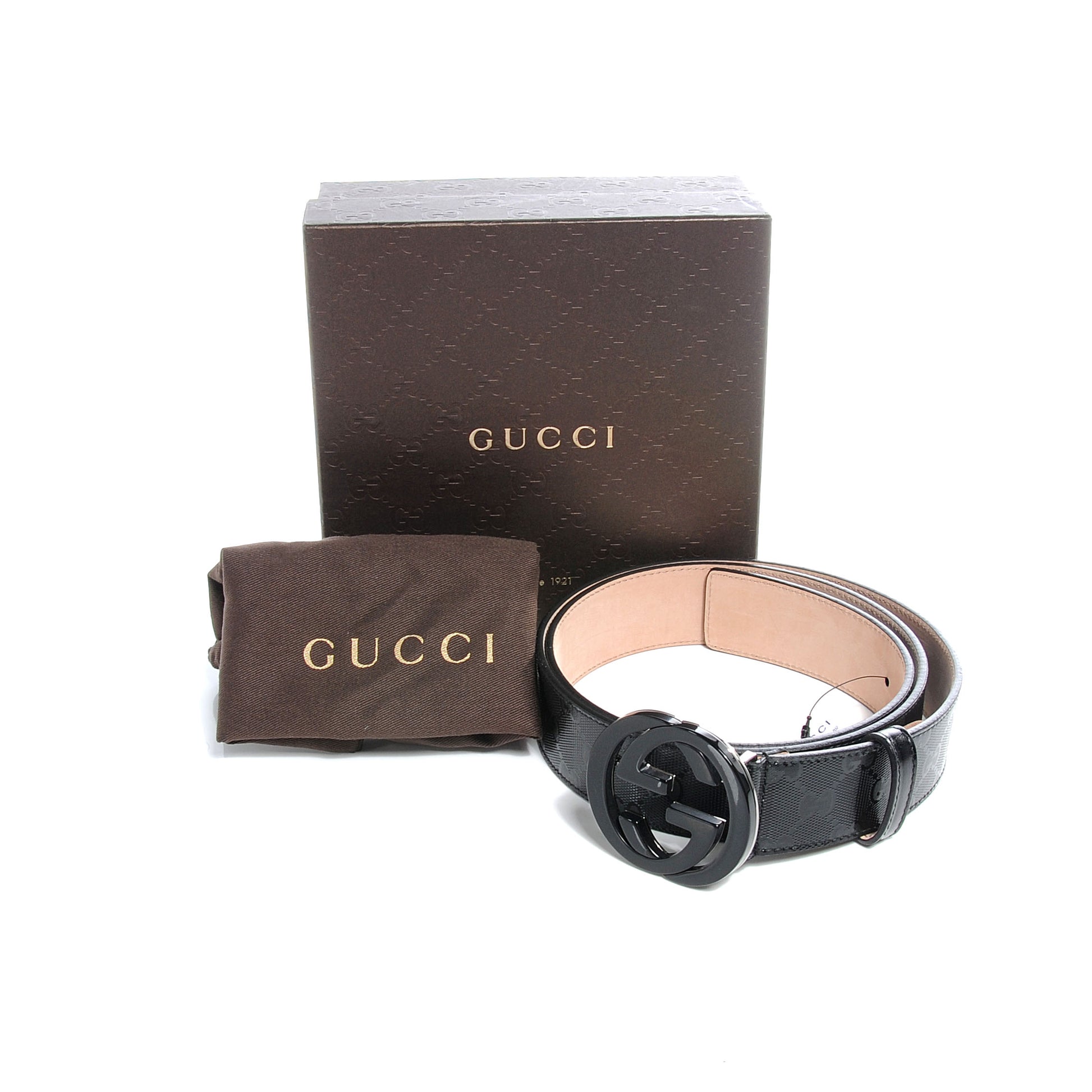 Gucci Imprime Monogram GG Belt 110 44 Black 4 of 4