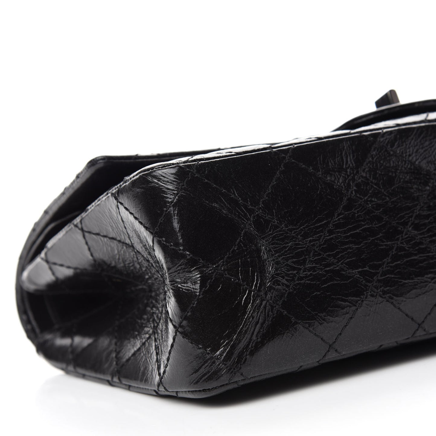 Glazed Calfskin Quilted 2.55 Reissue 226 Flap So Black
